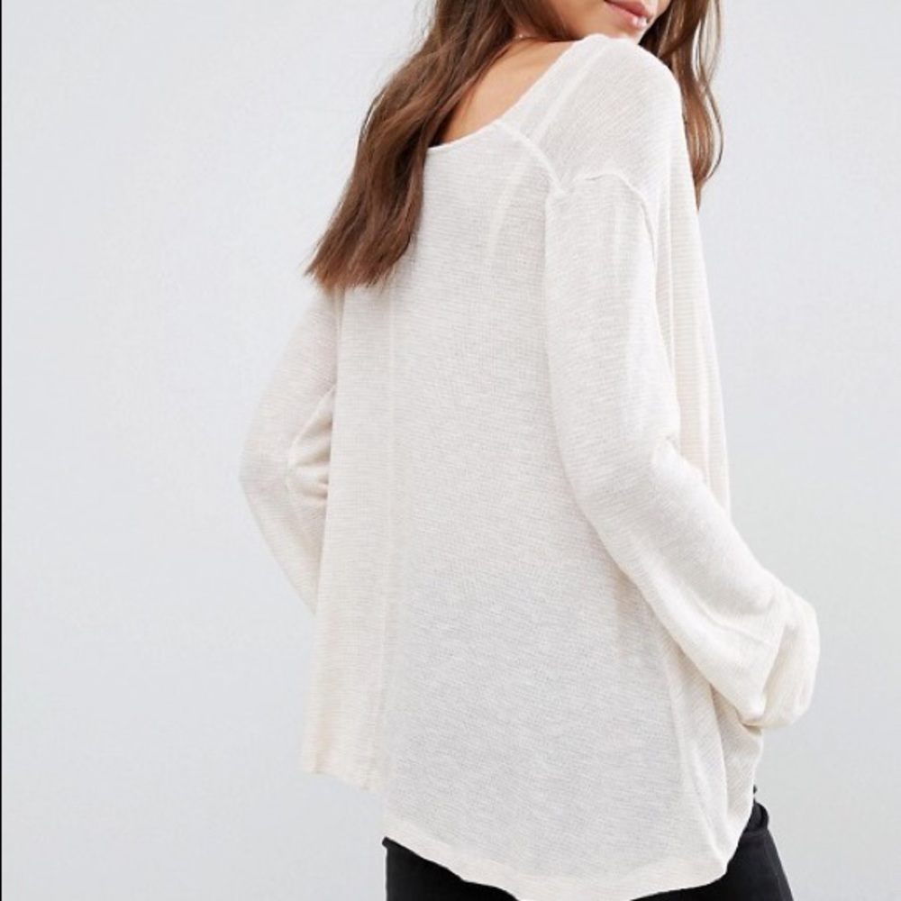 Free People Palmer Metallic Draped Sweater - Picture 2 of 7